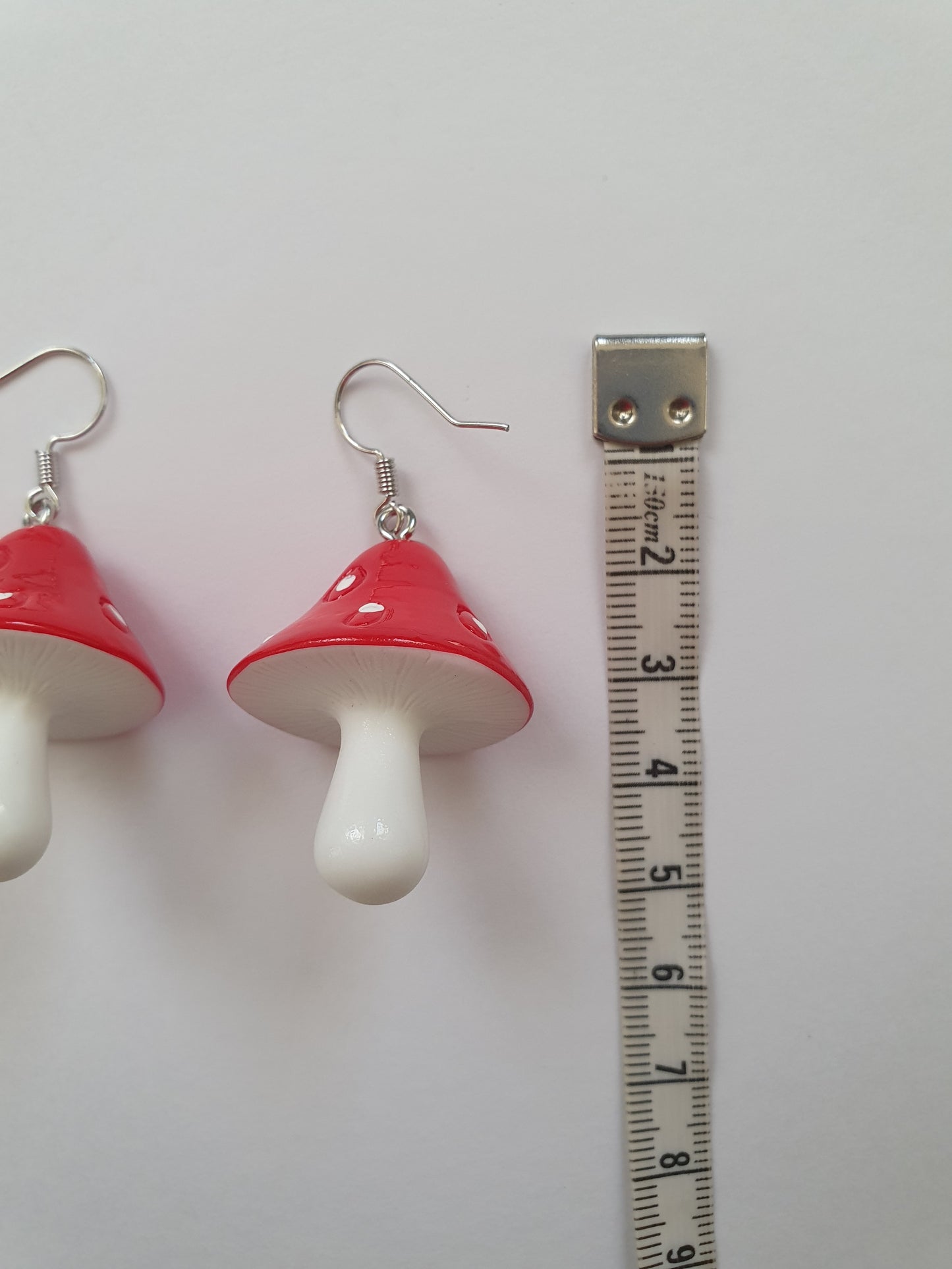 The Silver Amanita Muscaria Earrings