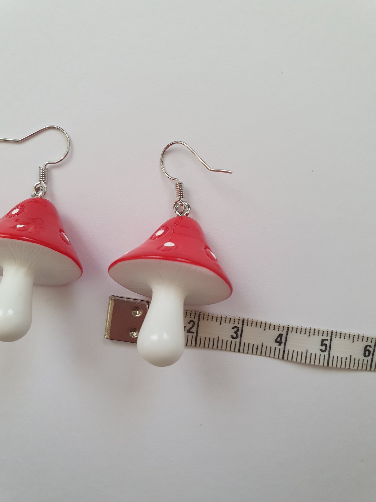 The Silver Amanita Muscaria Earrings