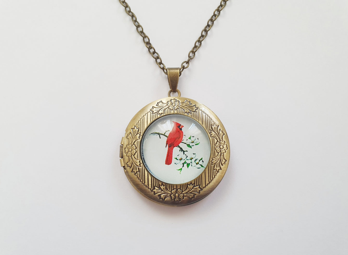 The Cardinal Bird Locket