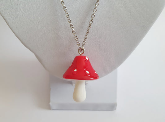 The Silver Amanita Muscaria Necklace