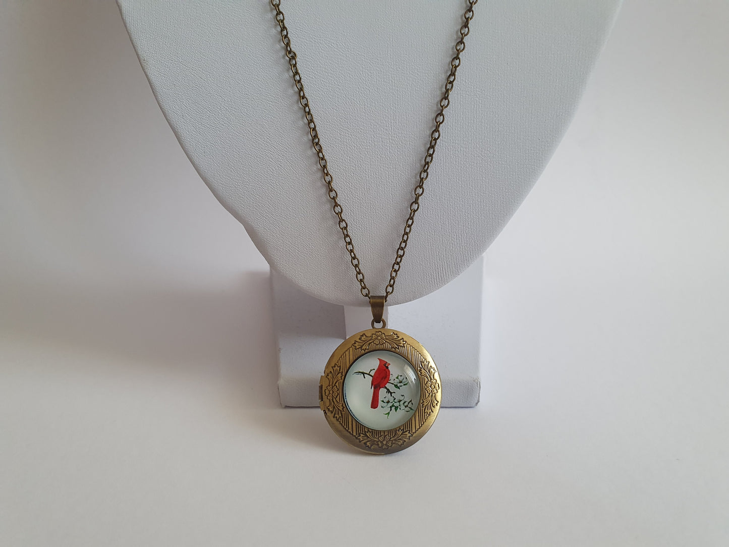 The Cardinal Bird Locket