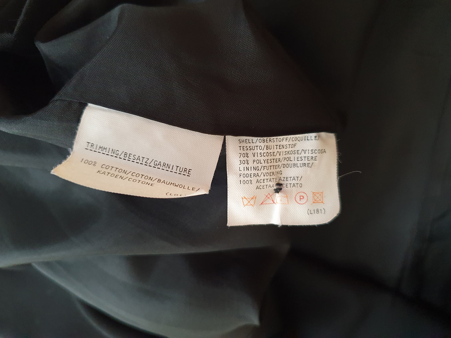 Authentic Vintage Black Cartoon Blazer With Velvet Flowers In Size XL