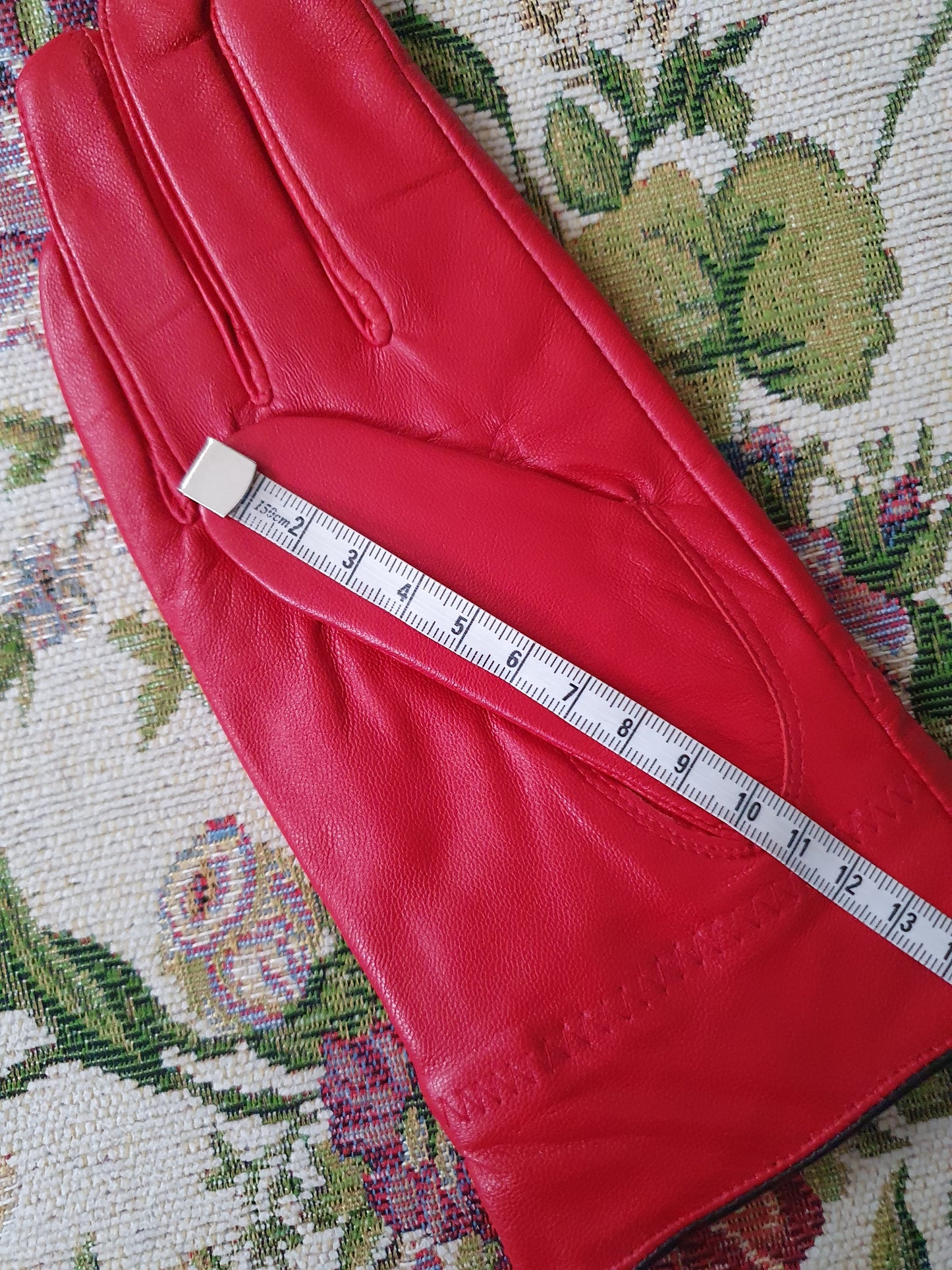 The Scarlet Elegance Fur Leather Gloves - Size S