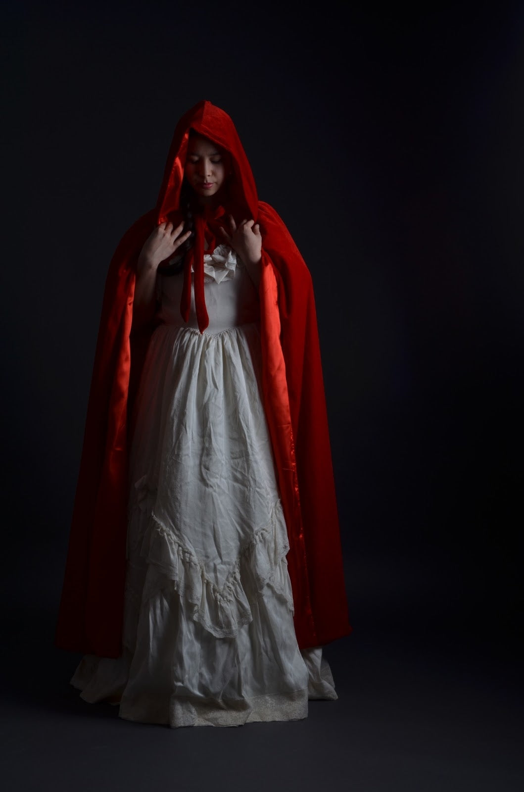 The Little Red Riding Hood Velvet Cape - One Size