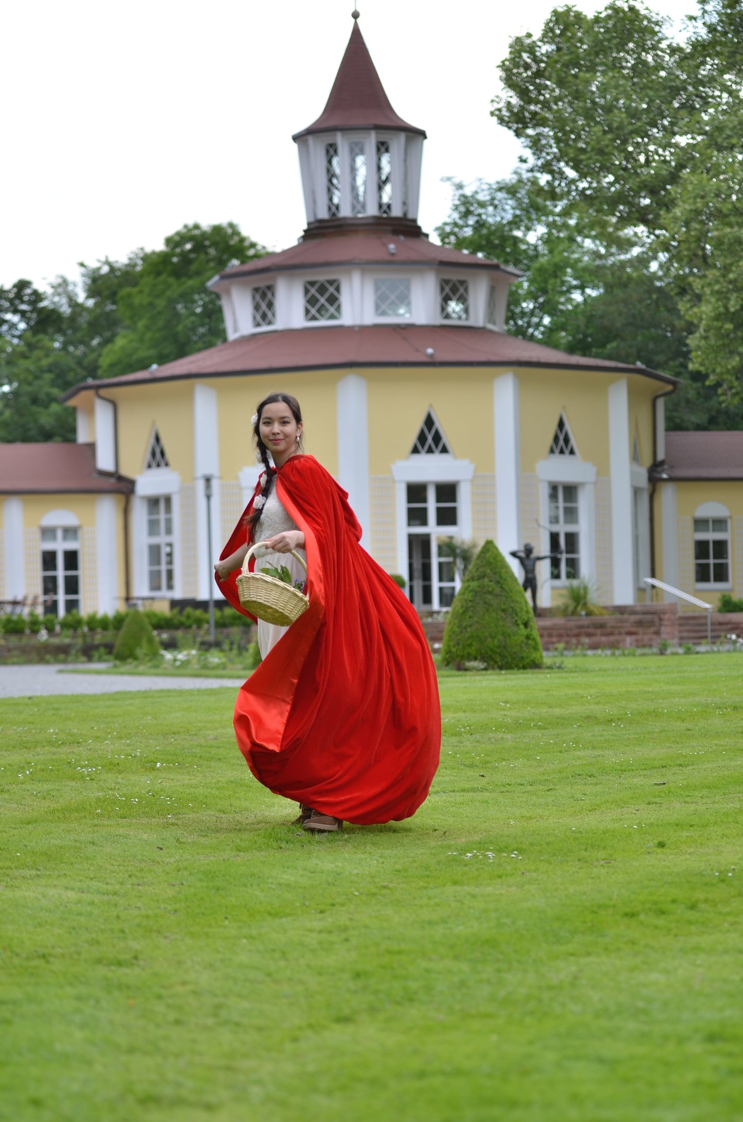 The Little Red Riding Hood Velvet Cape - One Size