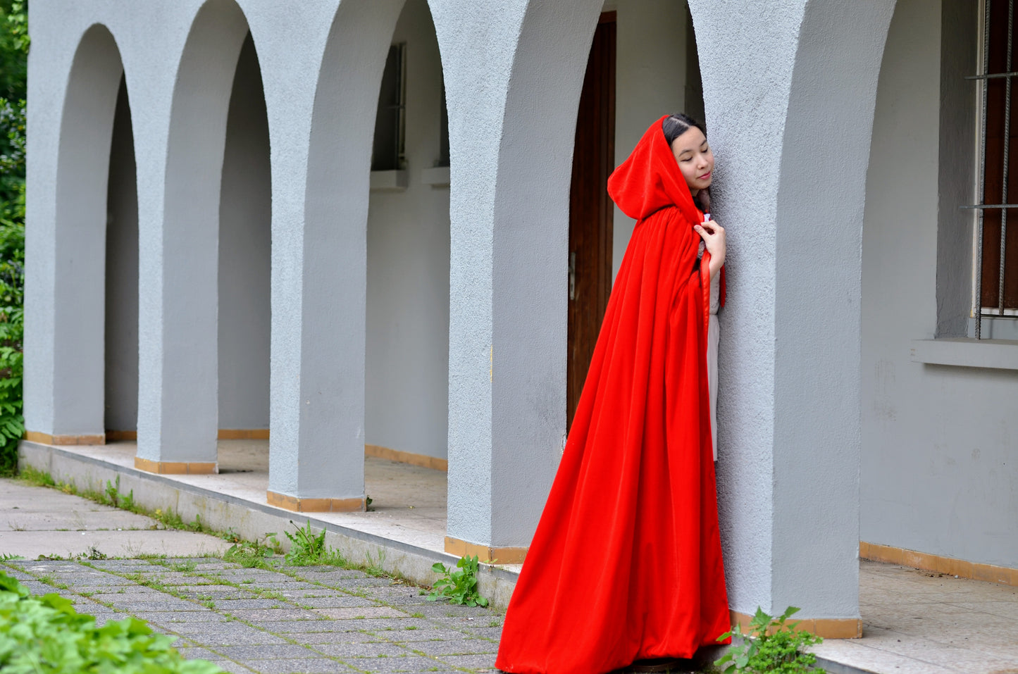 The Little Red Riding Hood Velvet Cape - One Size