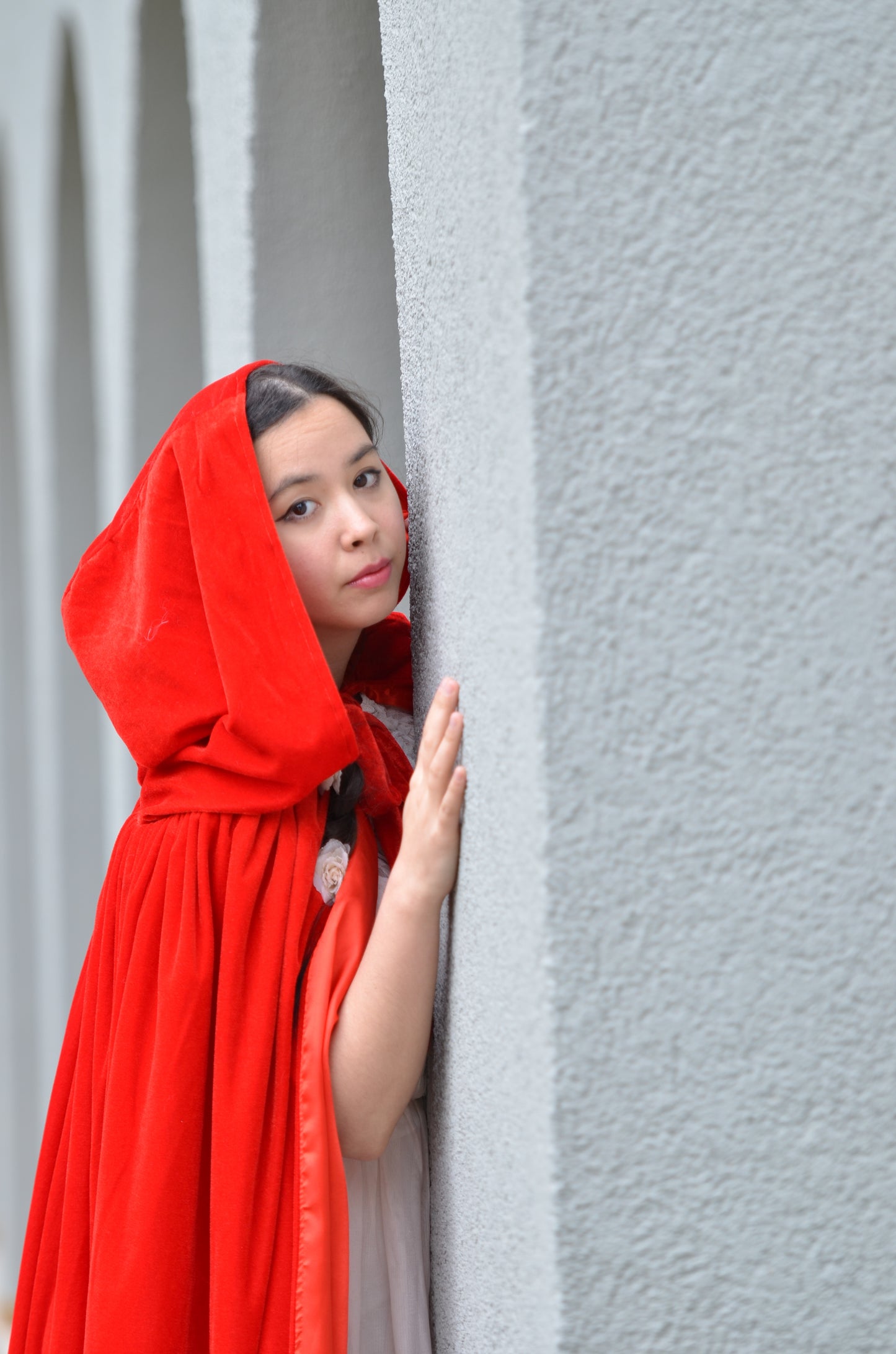 The Little Red Riding Hood Velvet Cape - One Size