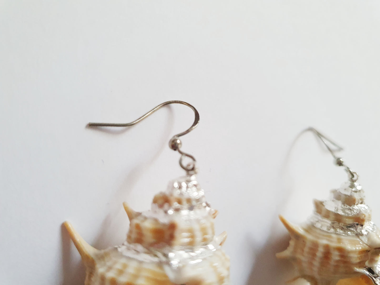 The Cream Coloured Silver Mermaid Treasure Earrings