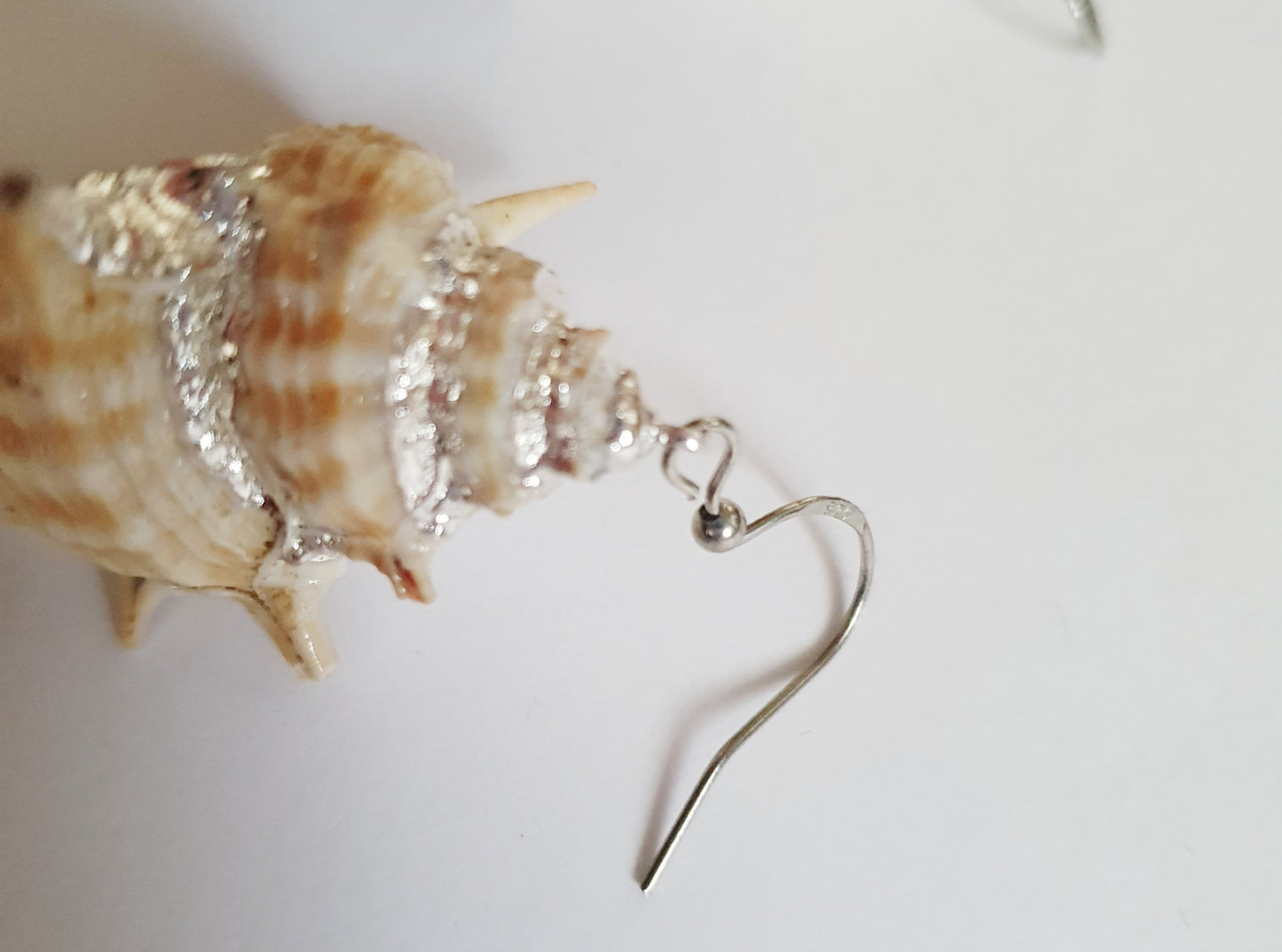 The Cream Coloured Silver Mermaid Treasure Earrings