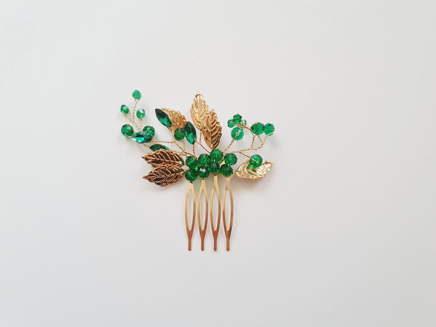 The Emerald Enchantment Hair Comb