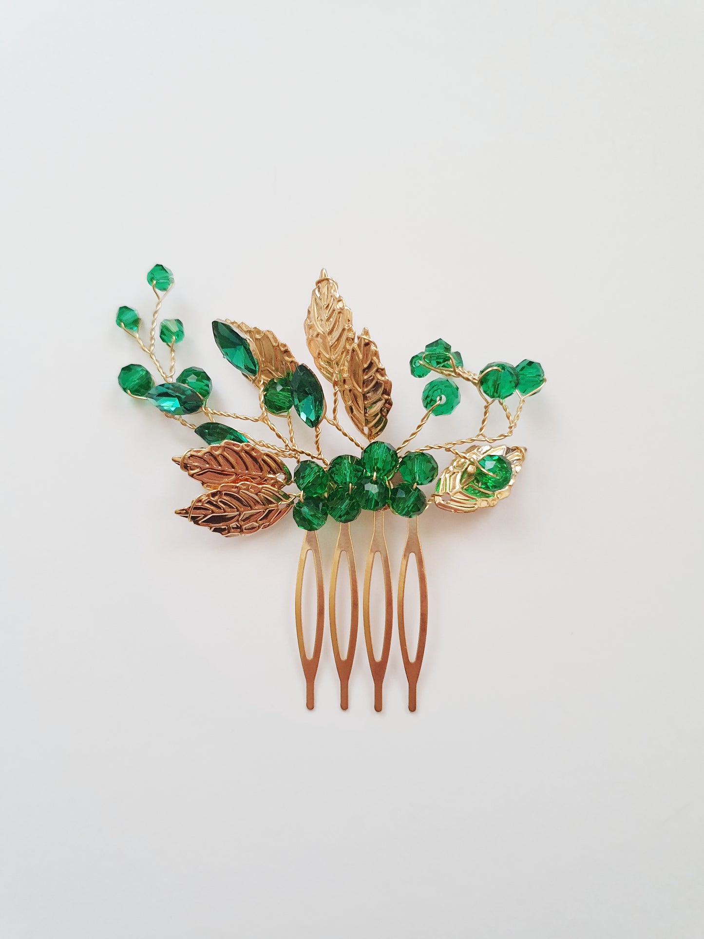 The Emerald Enchantment Hair Comb