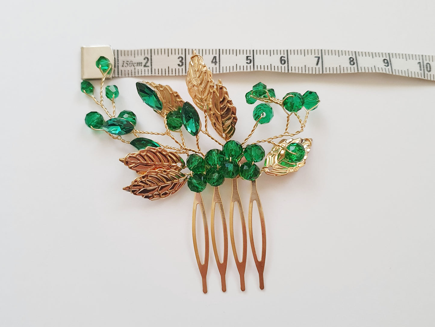 The Emerald Enchantment Hair Comb