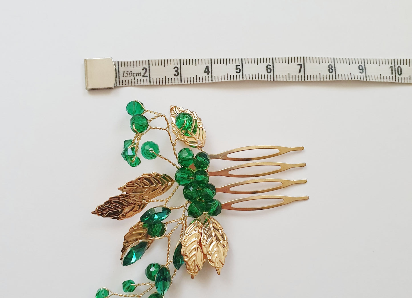 The Emerald Enchantment Hair Comb