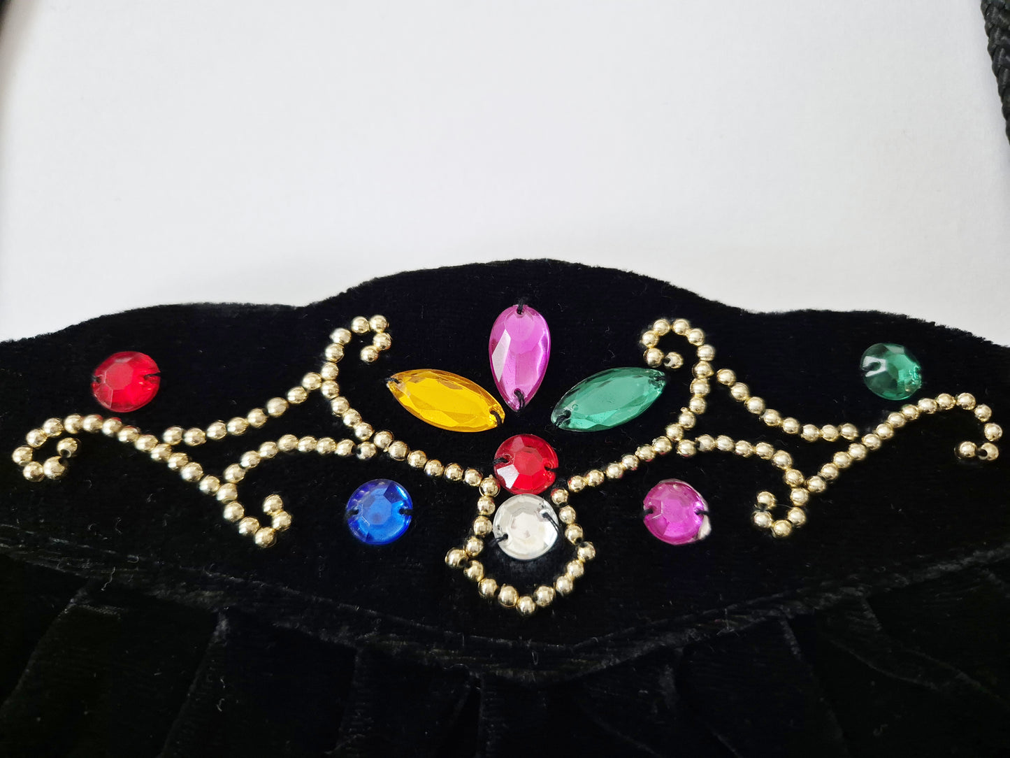 Authentic Vintage Black Velvet Bag