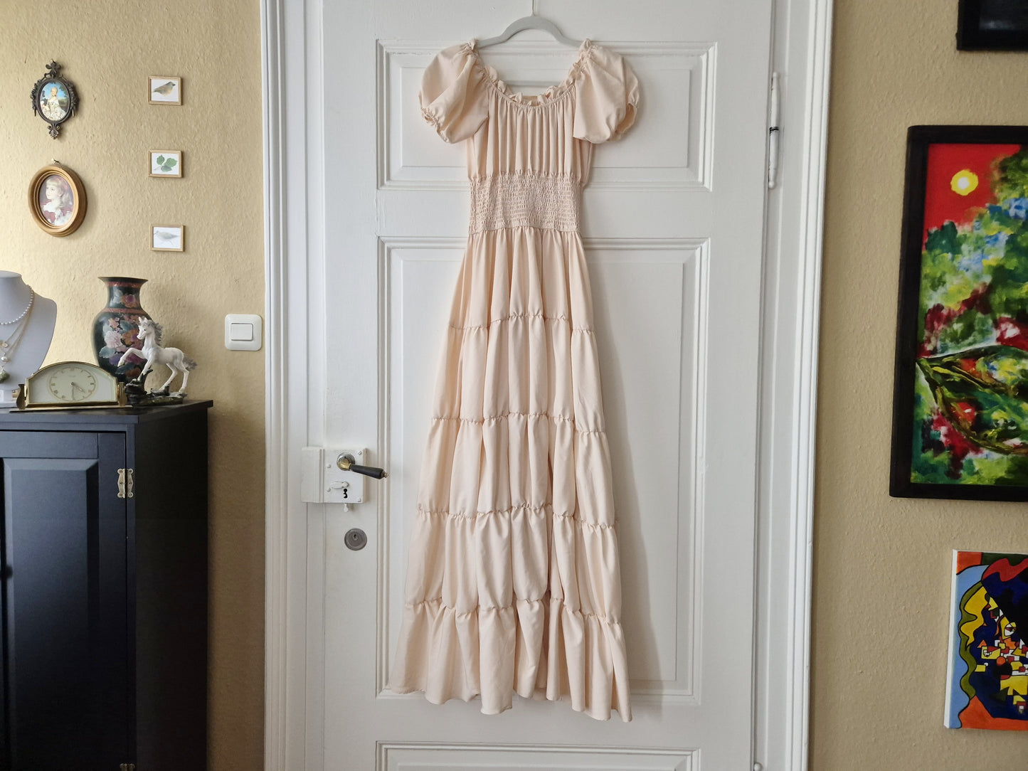 The Milk Maid Gown in Beige - Size XXS-S