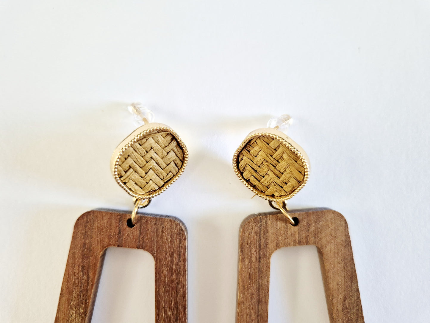 The Wooden Sophistication Geometric Earrings