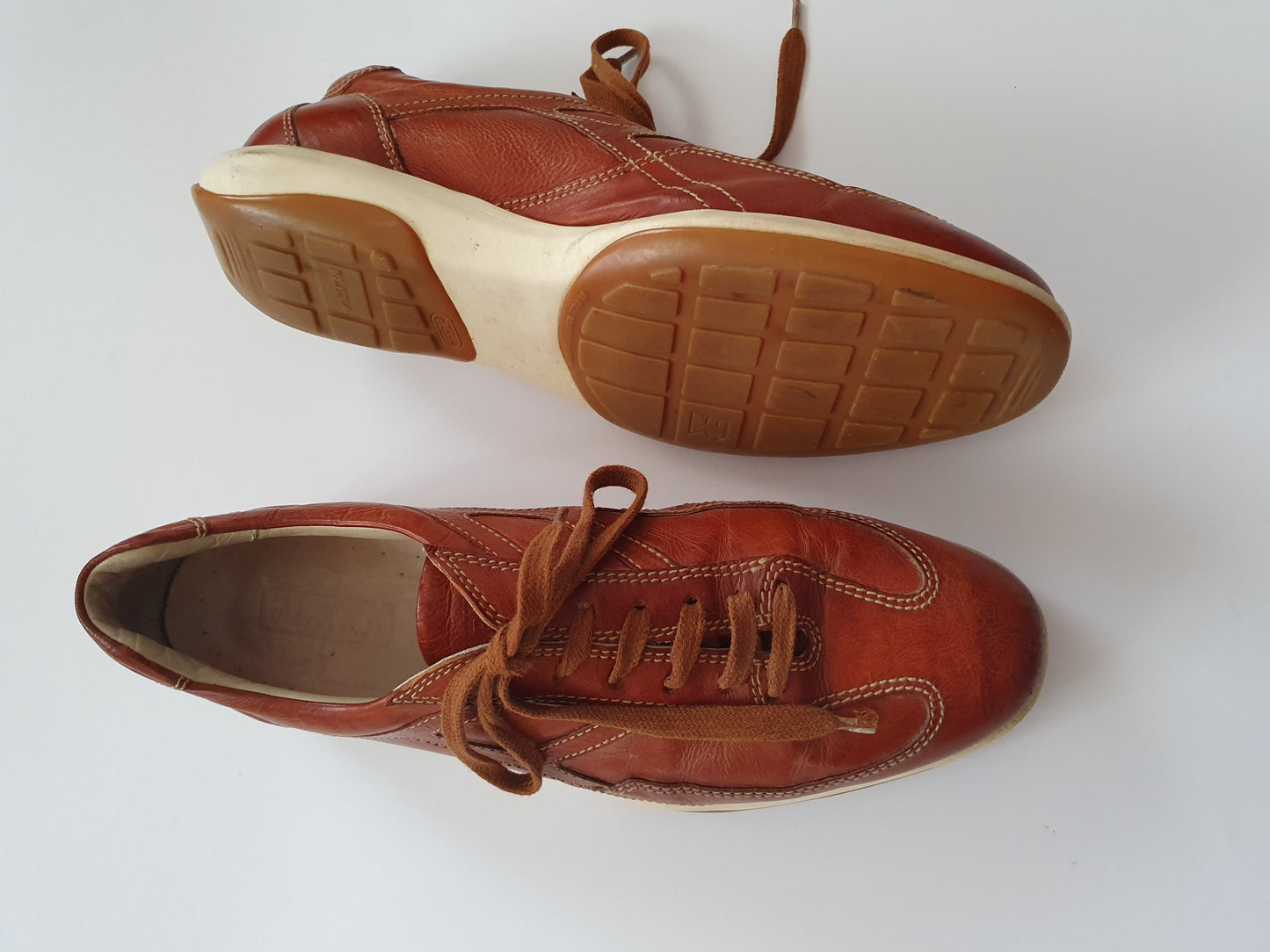 Authentic Vintage Flexa Designer Leather Sneakers Made in Italy In Size 39,5