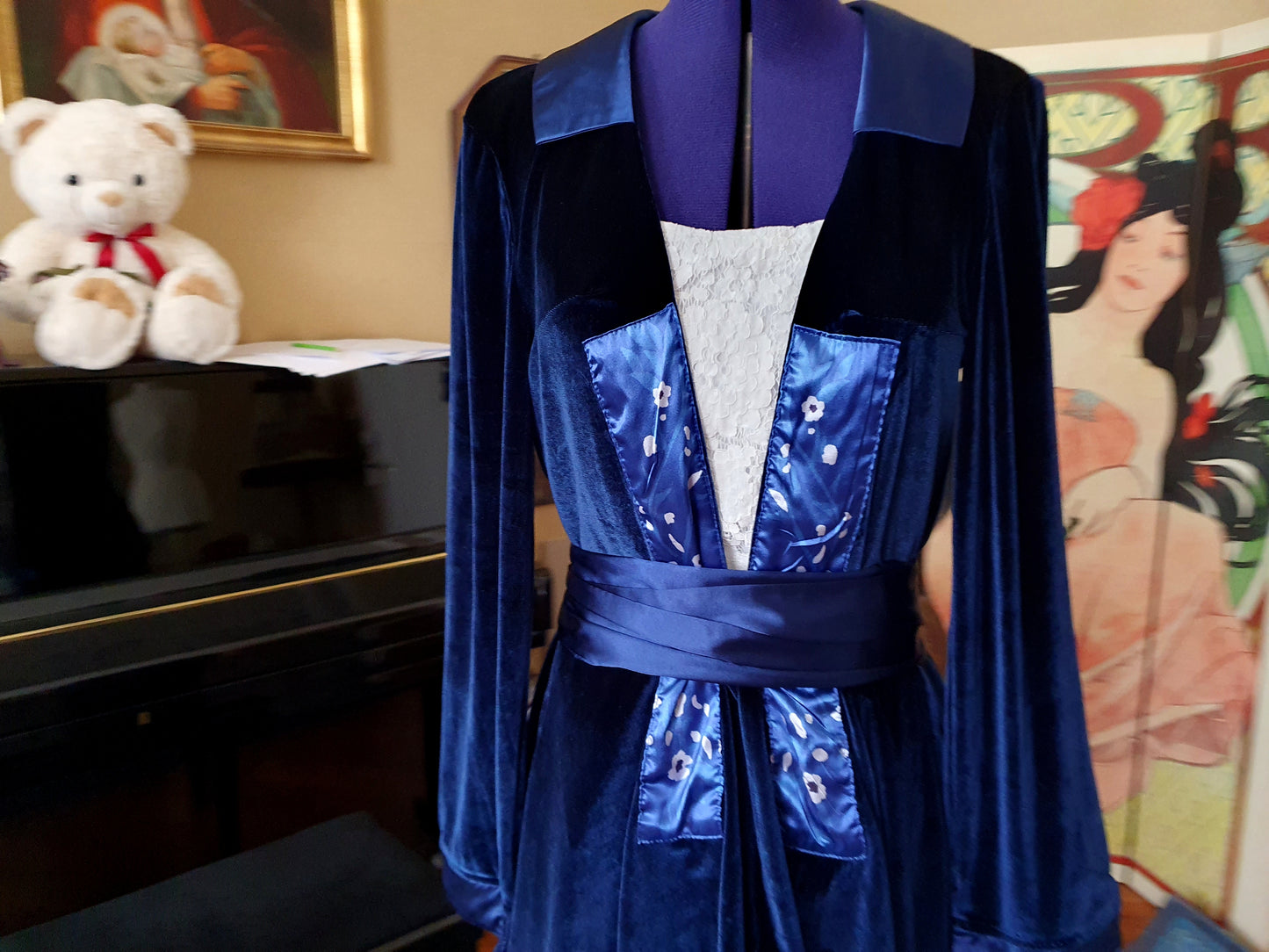 The Rose DeWitt Bukater Blue Flying Gown