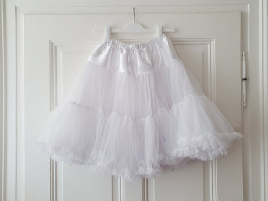 The Rockabilly Petticoat - White, One Size