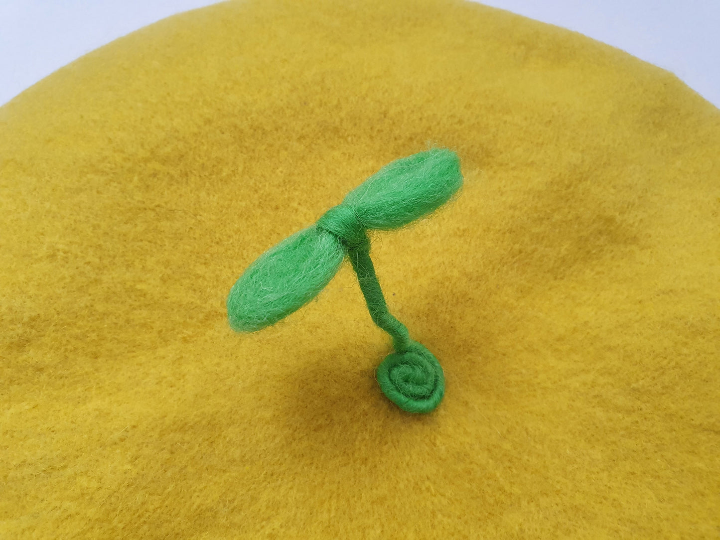 The Plant A Seed Beret In Yellow