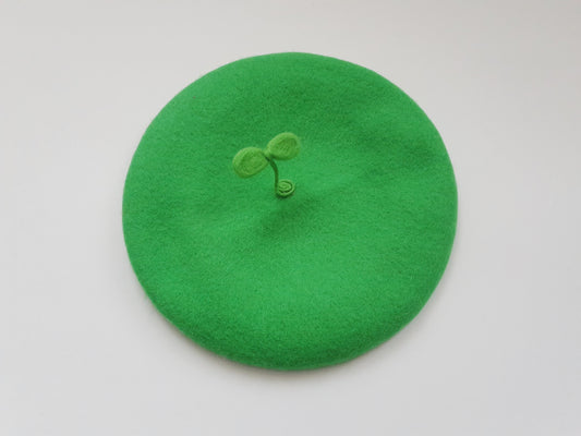 The Plant A Seed Beret In Green