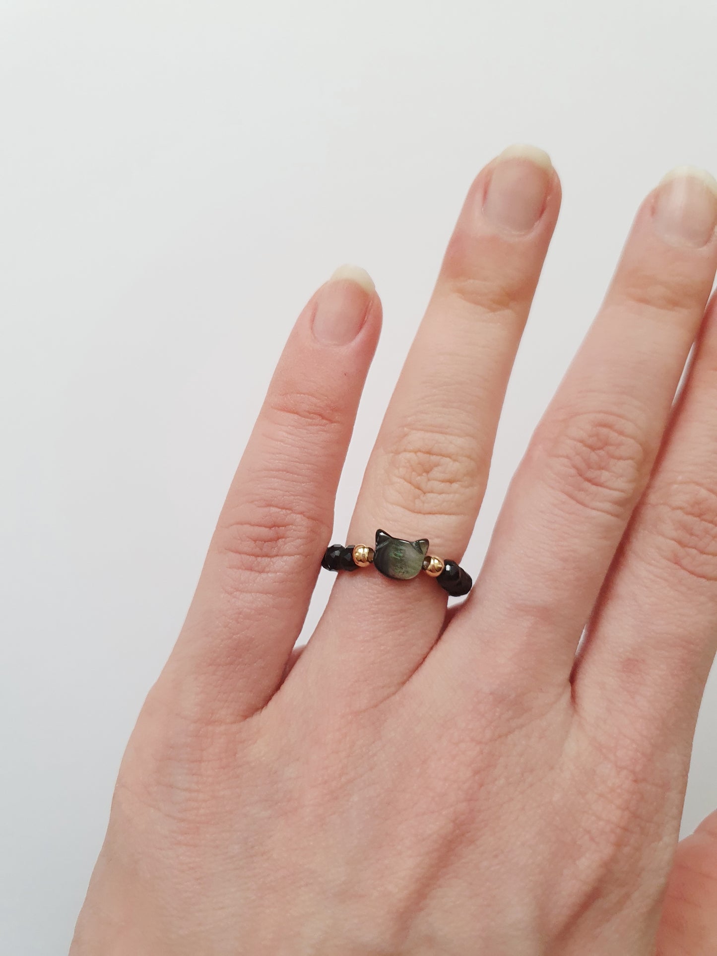 The Obsidian Cat Ring