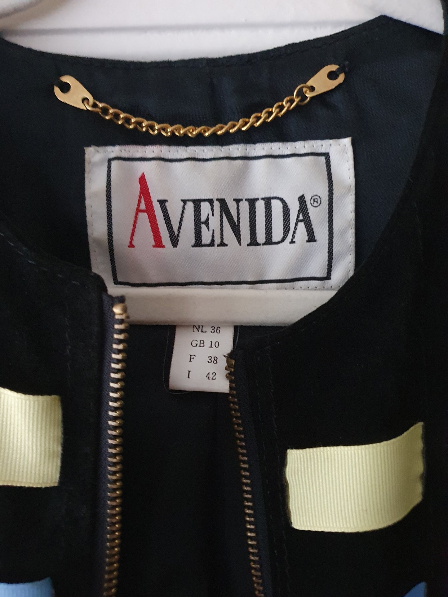 Authentic Vintage Avenida Leather Jacket In Size S