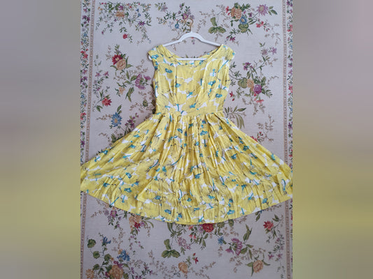 Authentic Vintage 1950s Cocktail Dress in Size S/M