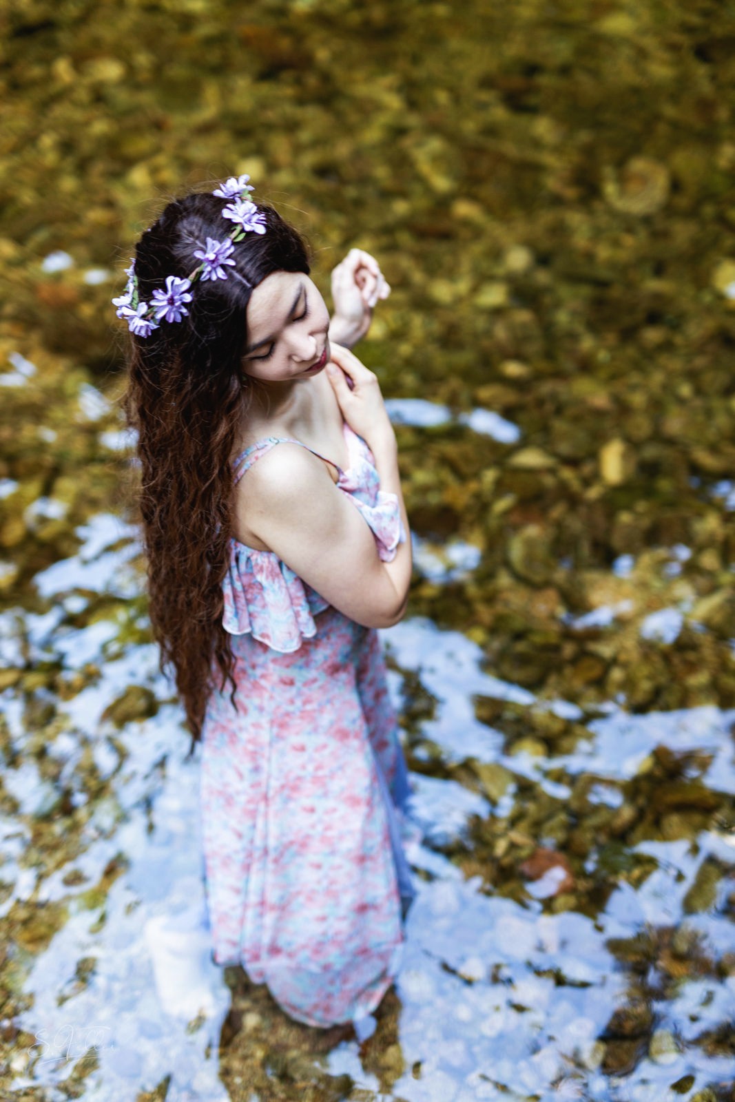 The Elven Princess Flower Crown - Purple