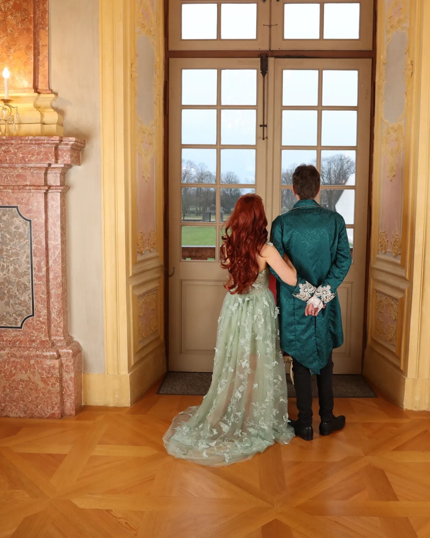 The Celestine Gown In Light Green