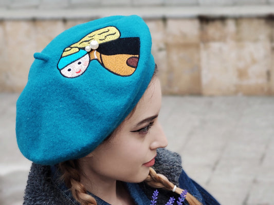 The Girl With A Pearl Earring Beret
