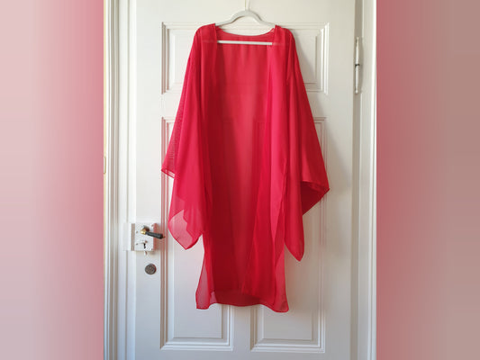 The Elegant Red Hanfu Coat