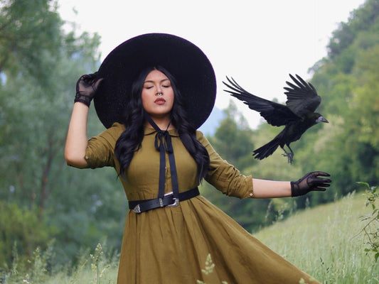 The Black Maya Straw Hat