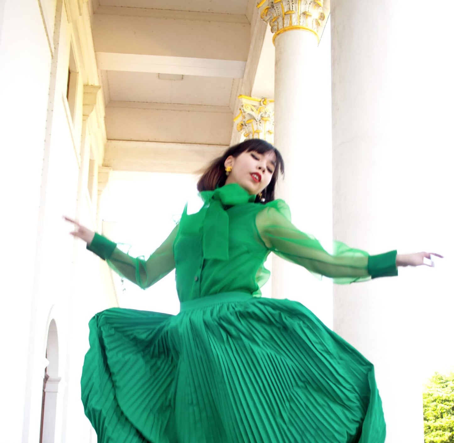The Emerald Beauty Maxi Skirt