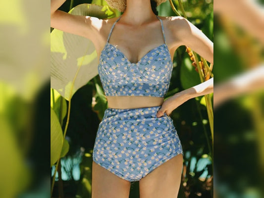 The Retro Blossom Bikini