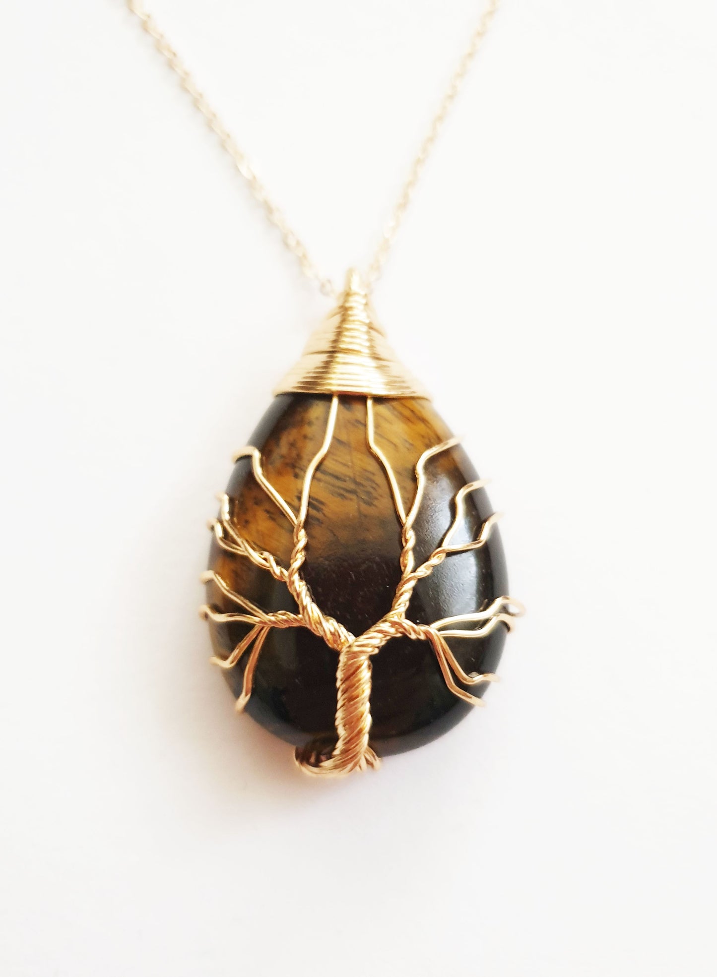 The Tiger's Eye Tree Of Life Necklace