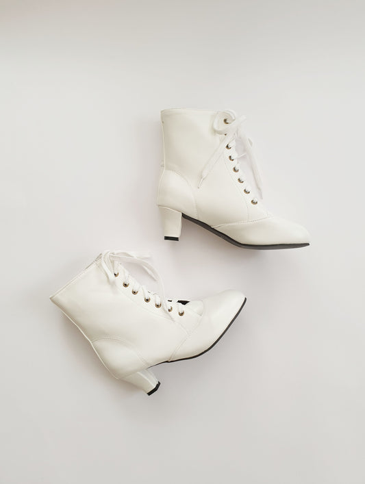 The White Victorian Boots