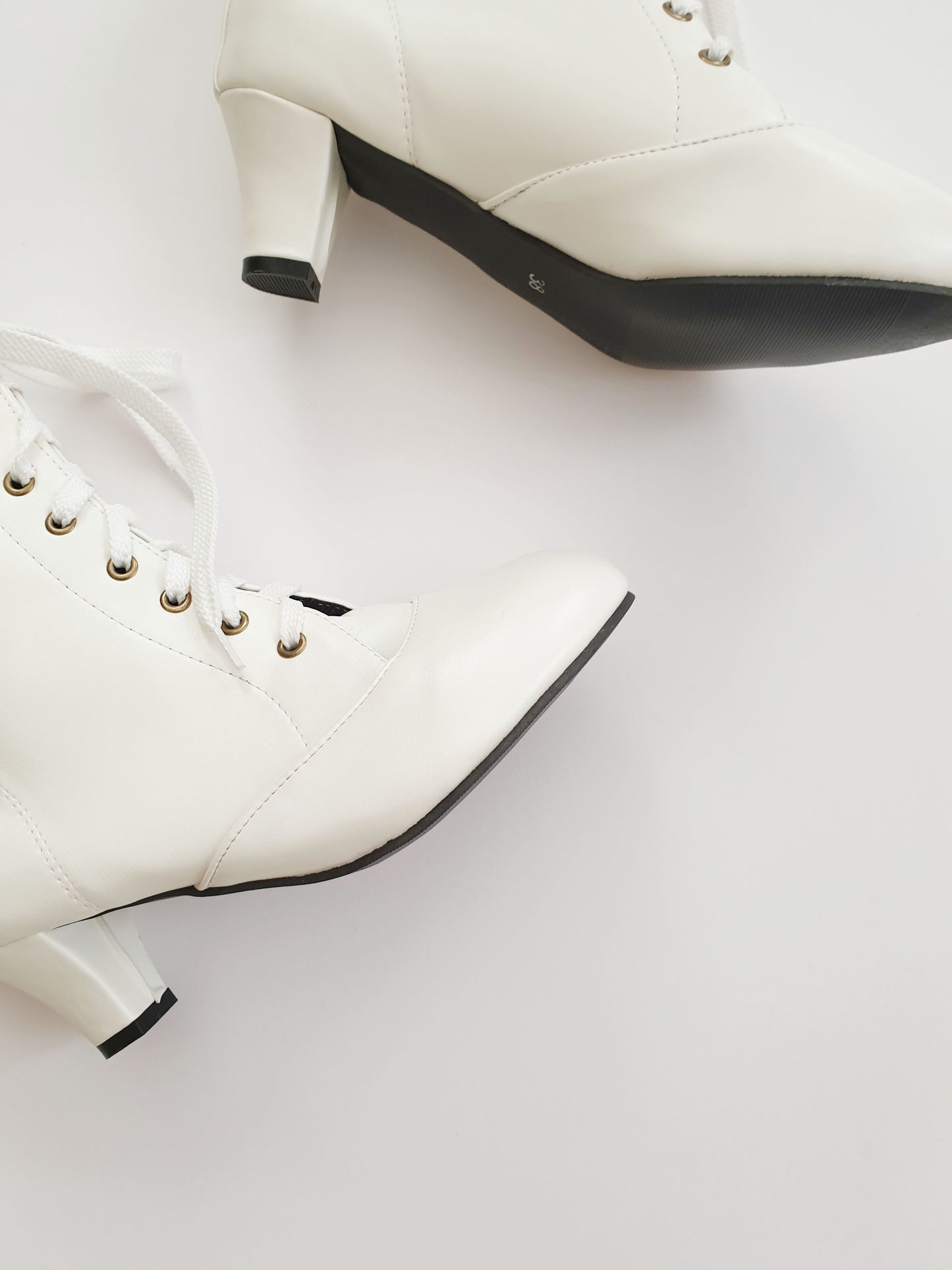 The White Victorian Boots