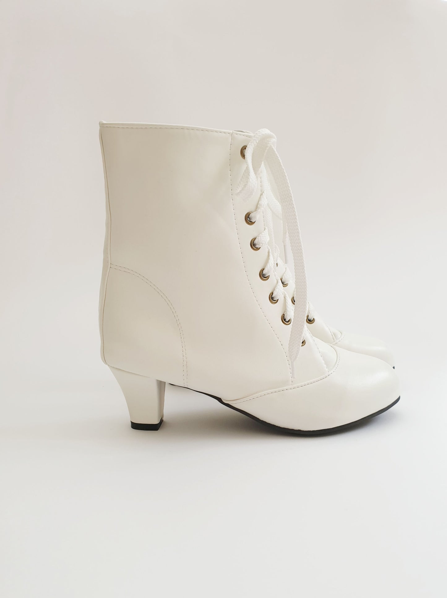 The White Victorian Boots